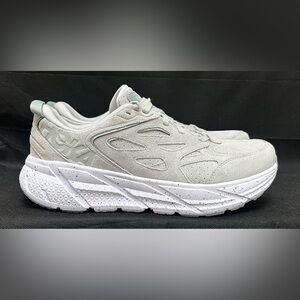 Men’s Size 9 Clifton L Suede Sneaker  Lime Stone Color Way